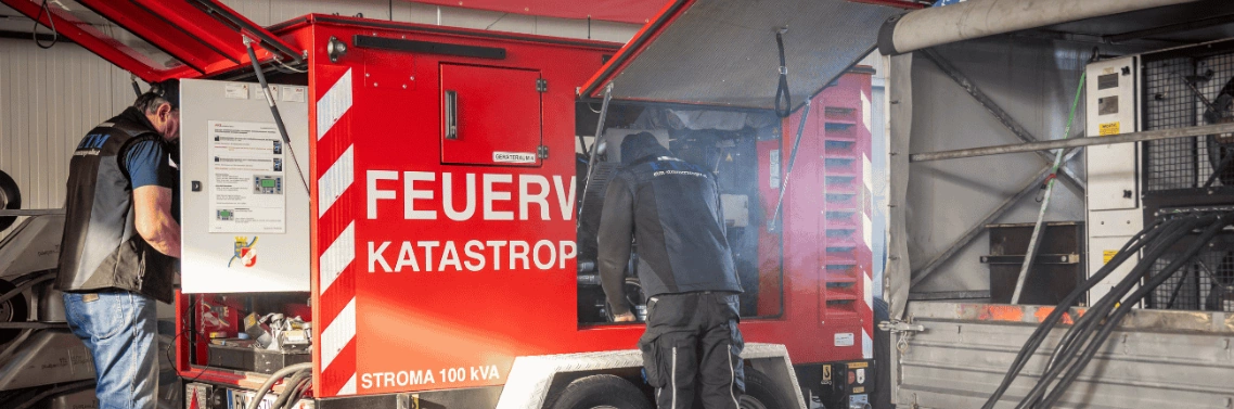 Notstromaggregate für Feuerwehren und Gemeinden