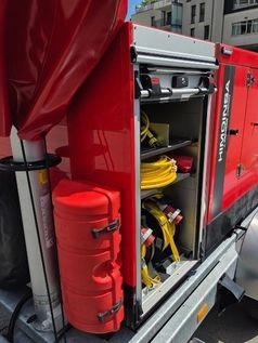 Rolladen und Feuerlöscher - mobiles Aggregat