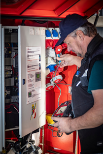 Elektrische Sicherheitsüberprüfung durch ETM Servicetechniker