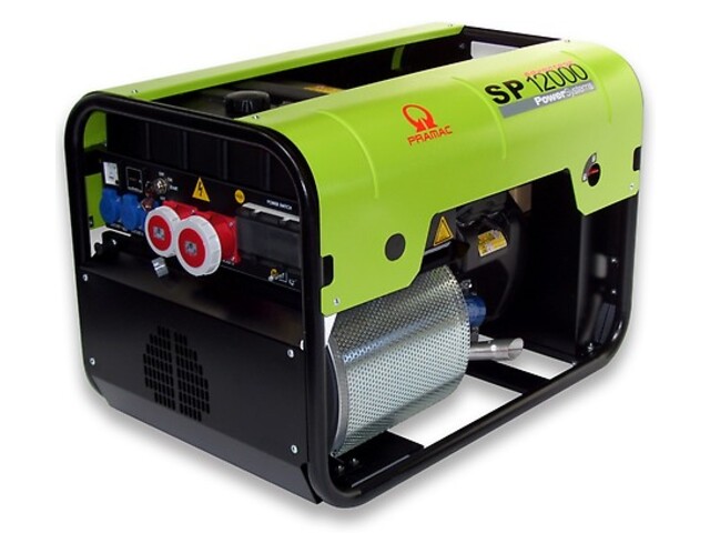 Dauerleistung 11,8 kVA 9,4 kW Standby 13,8 kVA 11,1 kW, 50Hz 400V 3000 upm., Synchrongenerator 2 Pole Bürstenlos, Benzinmotor Honda GX 630, Abmessungen LxBxH 960x641x667 mm Gewicht ca. 170 kg, Tank 24 l, Schallpegel Db(A) 69 in 7 m, mit Elektrostarter u. Isolationsüberwachung

